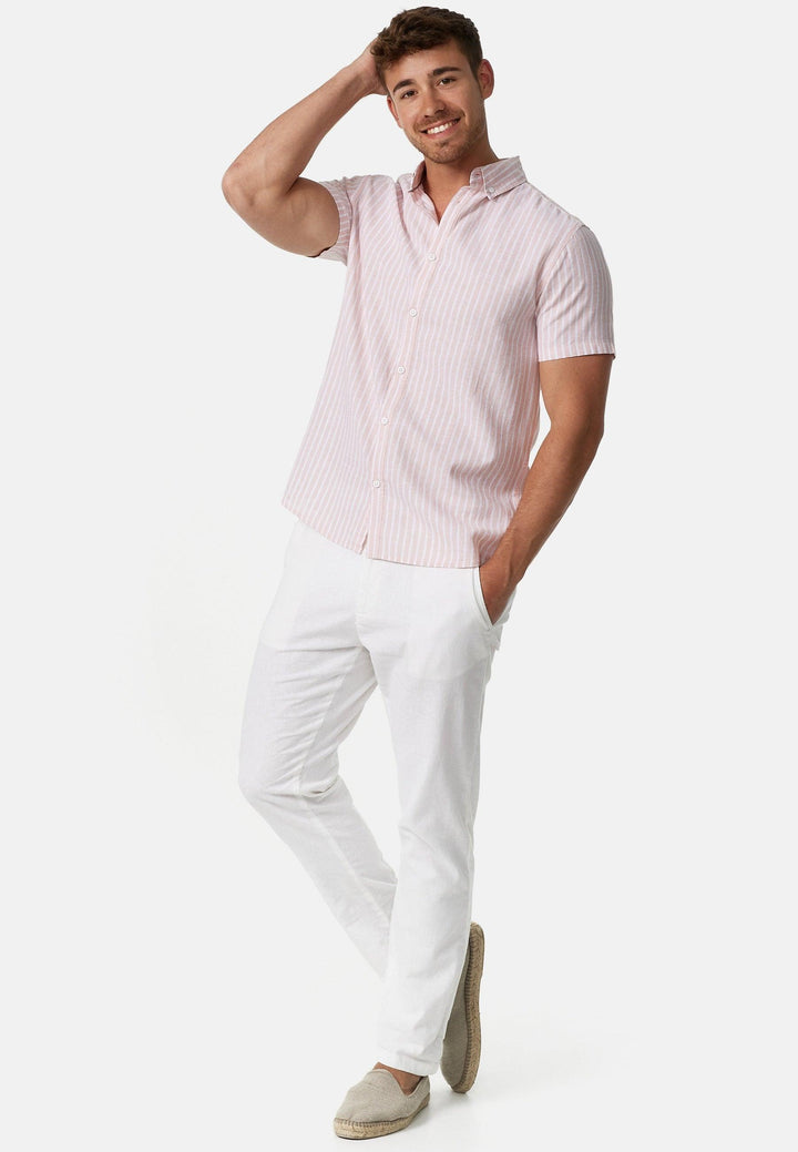 Indicode Herren INBravida Kurzarm-Hemd mit Button-Down-Kragen - INDICODE