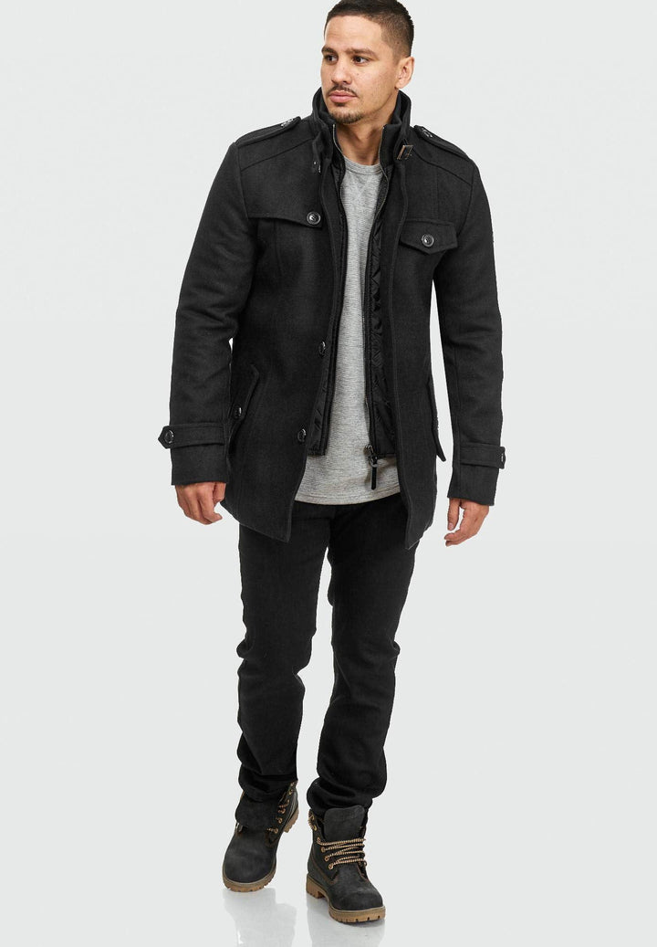 Indicode Herren Brandon Kurzmantel mit Stehkragen - INDICODE