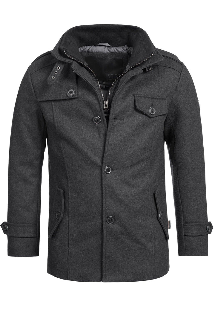 Indicode Herren Brandon Kurzmantel mit Stehkragen - INDICODE