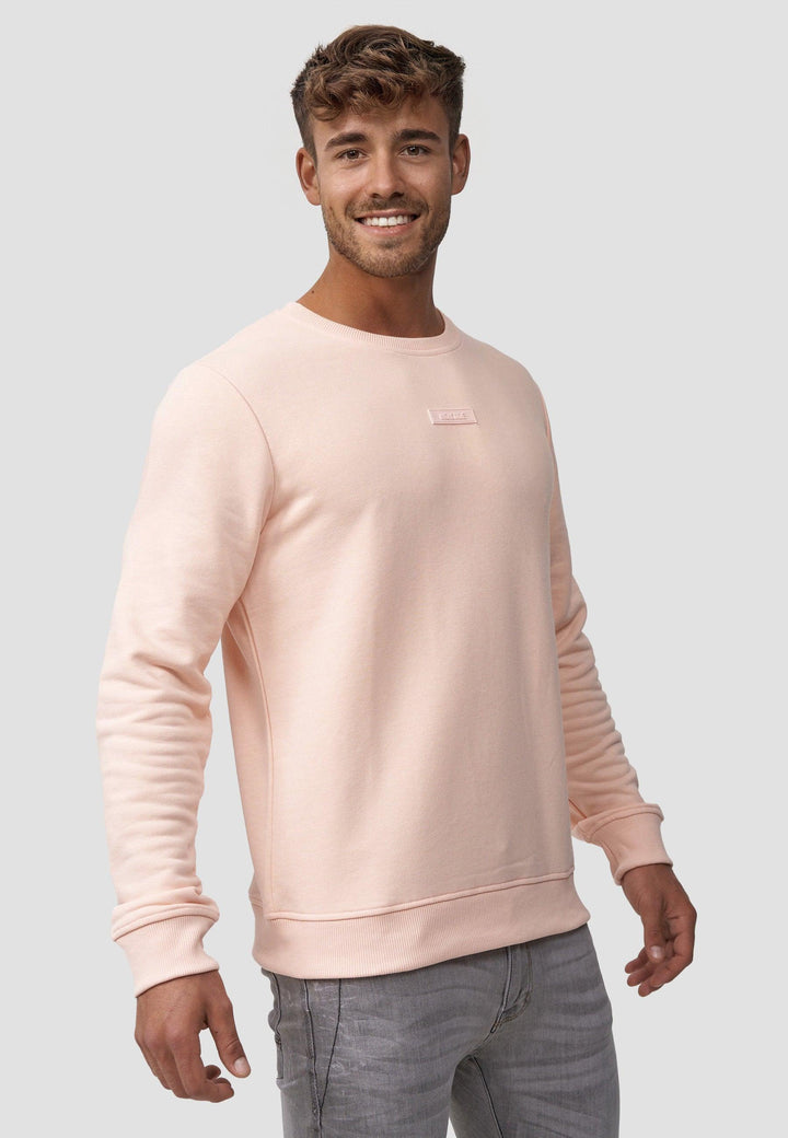 Indicode Herren Baxter Sweatshirt mit Ripp-Bündchen aus Baumwoll-Mix
