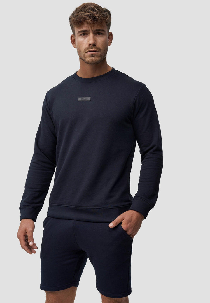 Indicode Herren Baxter Sweatshirt mit Ripp-Bündchen aus Baumwoll-Mix