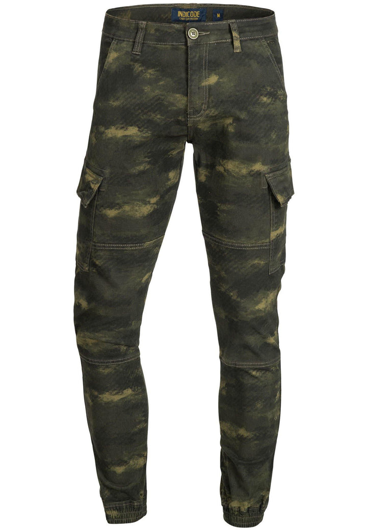 Indicode Herren August Cargohose aus Baumwolle mit 6 Taschen