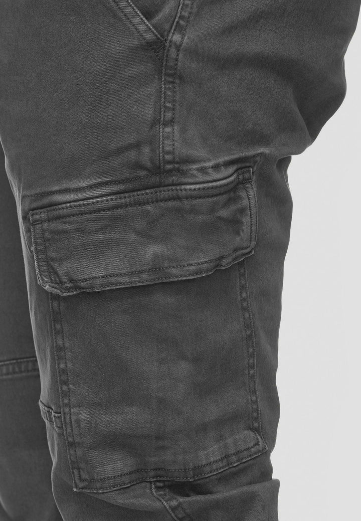 Indicode Herren August Cargohose aus Baumwolle mit 6 Taschen