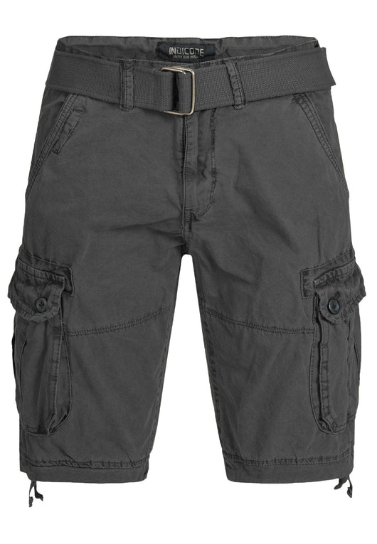 Indicode Men's Bolton Cargo Shorts with 7 pockets incl. belt made of 100% cotton