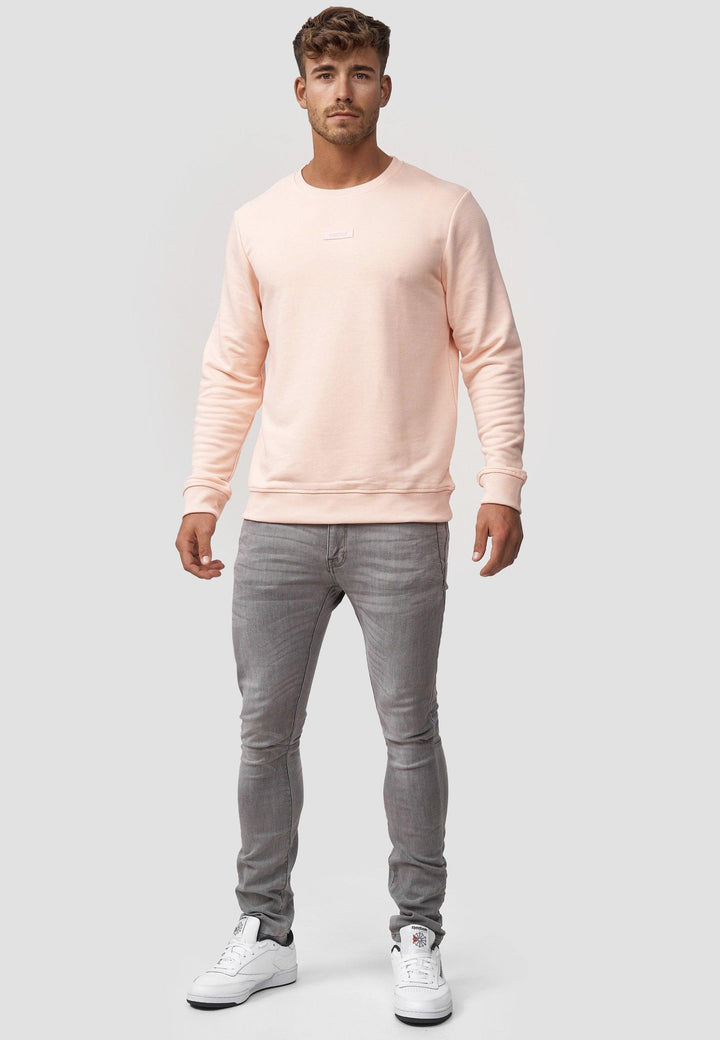 Indicode Herren Baxter Sweatshirt mit Ripp-Bündchen aus Baumwoll-Mix