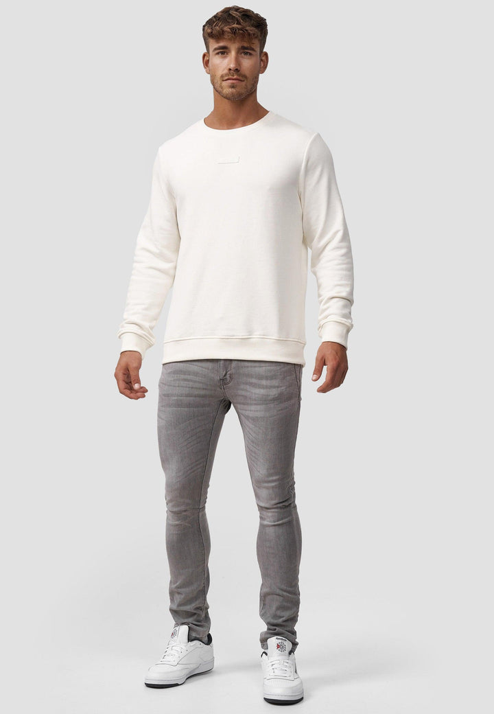 Indicode Herren Baxter Sweatshirt mit Ripp-Bündchen aus Baumwoll-Mix