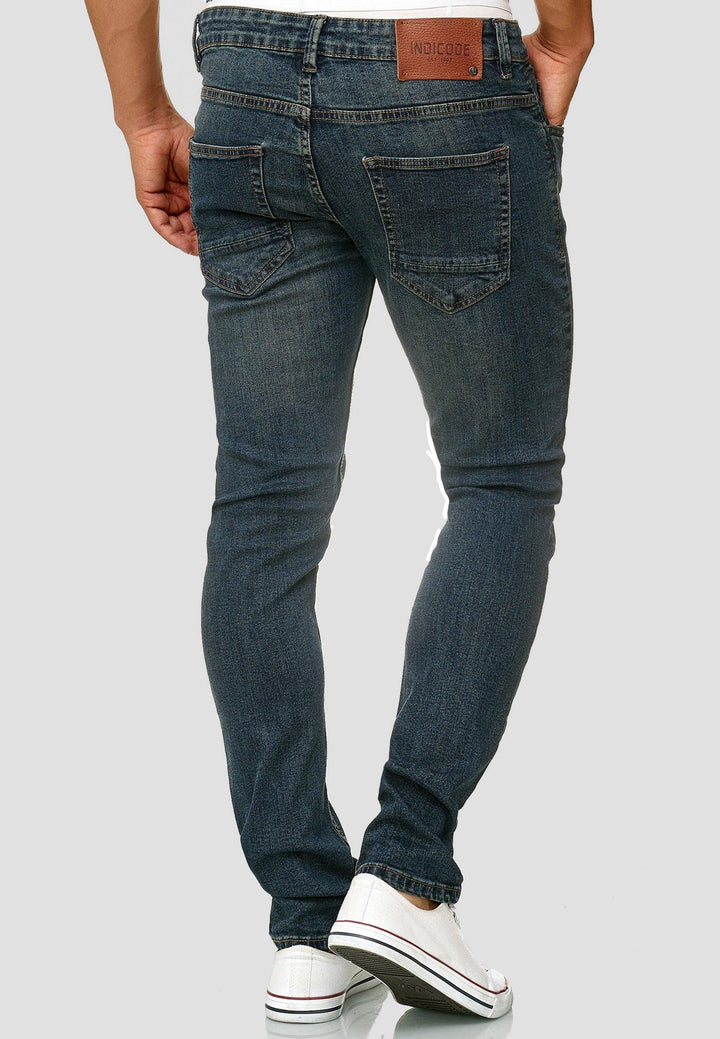 Indicode Herren Texas Jeanshose aus Baumwoll-Mischung mit Stretch-Anteil - INDICODE