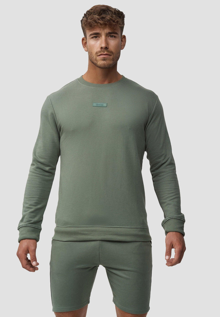 Indicode Herren Baxter Sweatshirt mit Ripp-Bündchen aus Baumwoll-Mix