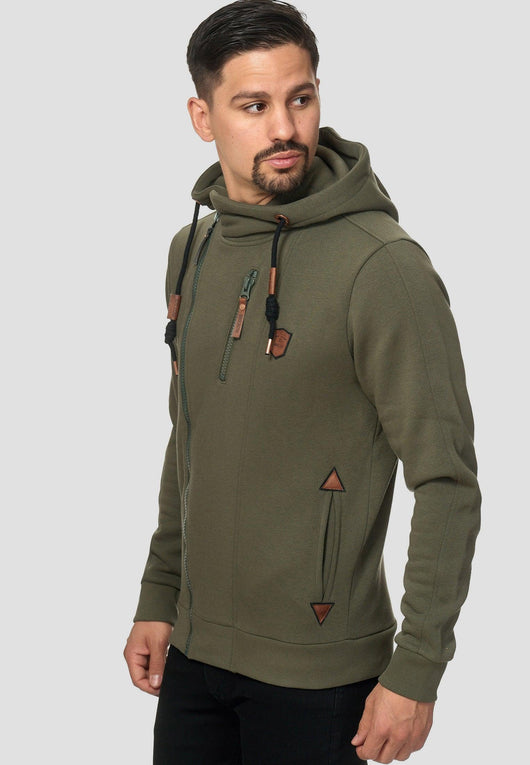 Indicode Men's Elm Hooded Sweat Jacket