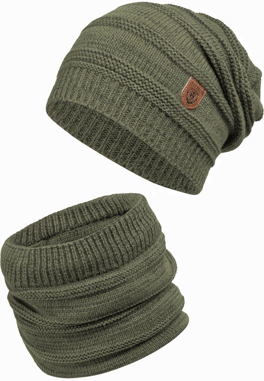 Indicode Mens Brydges Winter Hat & Scarf Set