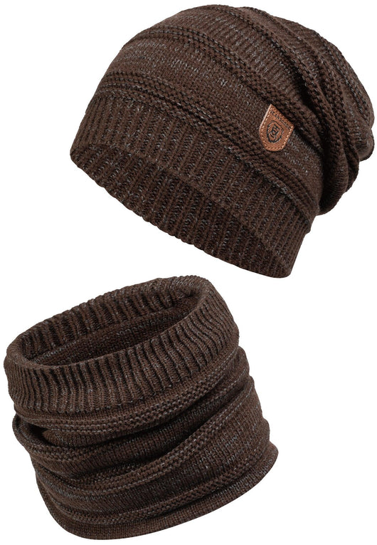 Indicode Mens Brydges Winter Hat & Scarf Set