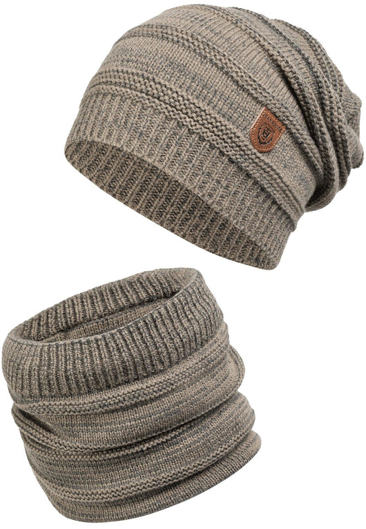 Indicode Mens Brydges Winter Hat & Scarf Set