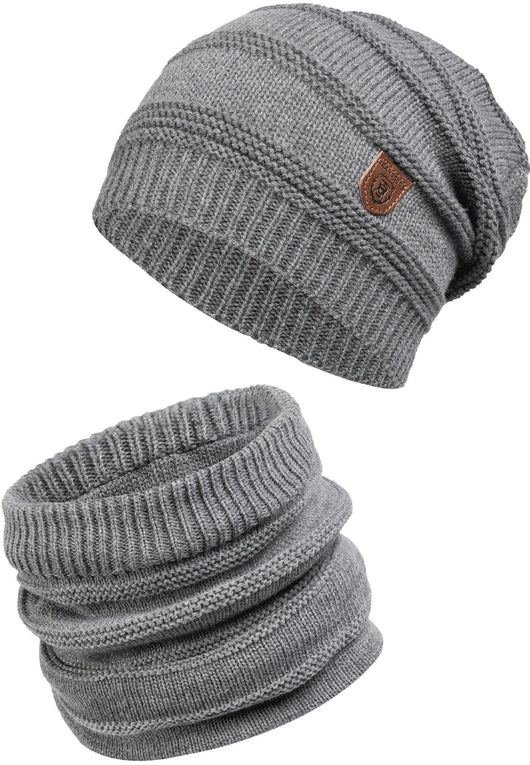 Indicode Mens Brydges Winter Hat & Scarf Set