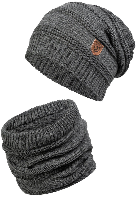 Indicode Mens Brydges Winter Hat & Scarf Set