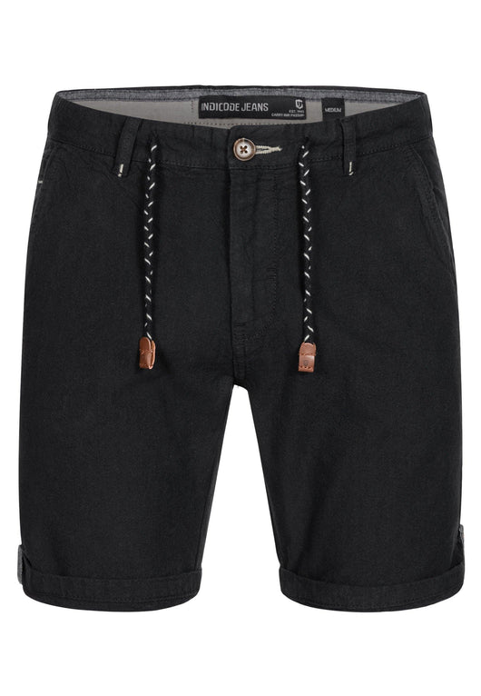 Indicode Herren Beauvals Shorts mit 4 Taschen aus Baumwolle & Leinen
