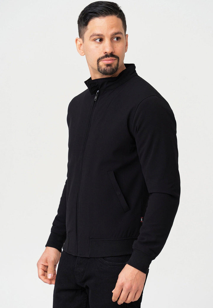 Jeff Herren Chung Jacke mit Stehkragen & Reißverschluss aus 65% Viskose - INDICODE
