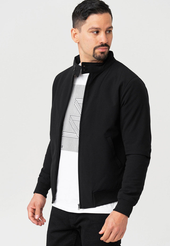 Jeff Herren Chung Jacke mit Stehkragen & Reißverschluss aus 65% Viskose - INDICODE