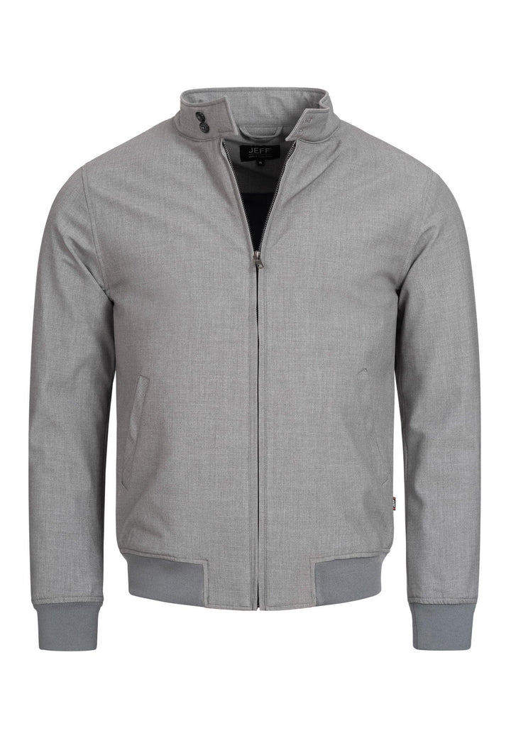 Jeff Herren Chung Jacke mit Stehkragen & Reißverschluss aus 65% Viskose - INDICODE
