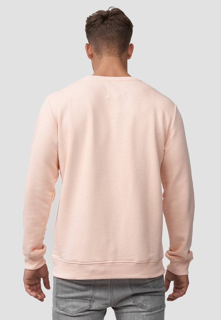 Indicode Herren Baxter Sweatshirt mit Ripp-Bündchen aus Baumwoll-Mix