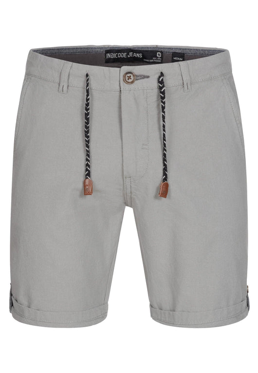 Indicode Men's Beauvais 4-pocket shorts in cotton and linen