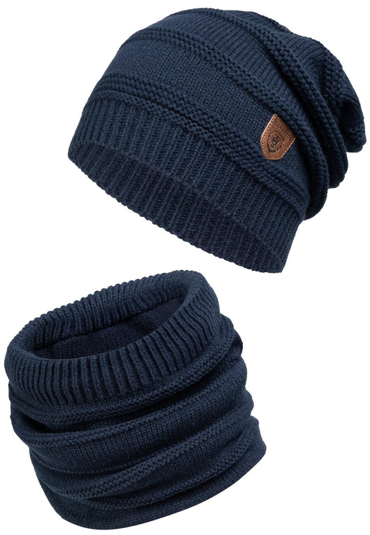 Indicode Mens Brydges Winter Hat & Scarf Set