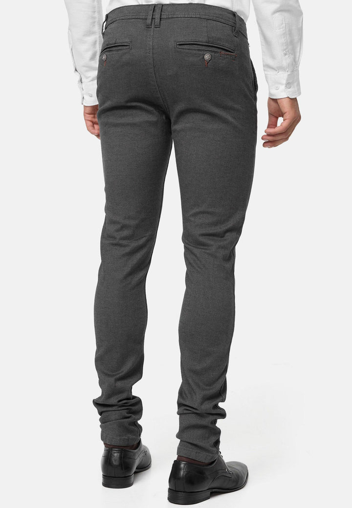 Indicode Herren Buckner Stoffhose mit 4 Taschen aus 98% Baumwolle - INDICODE