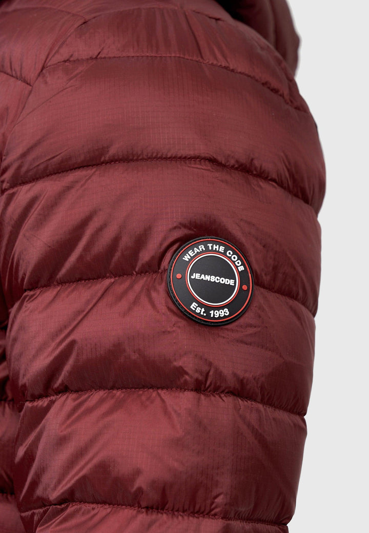 Indicode Herren Hampshire Steppjacke in Daunenjacken-Optik mit abnehmbarer Kapuze - INDICODE