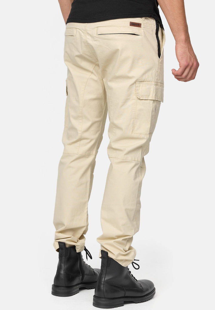 Indicode Herren Mathews Cargohose aus Baumwolle mit 8 Taschen - INDICODE