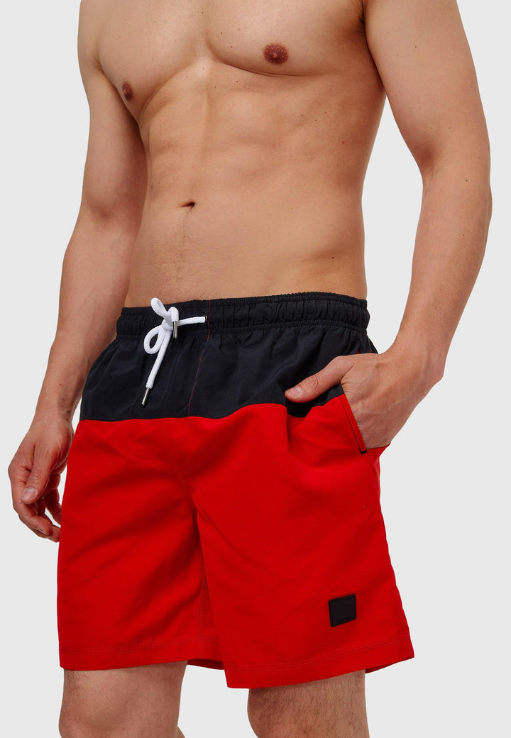 Indicode Herren Pruitt Badehose mit 3 Taschen und Tunnelzug - INDICODE
